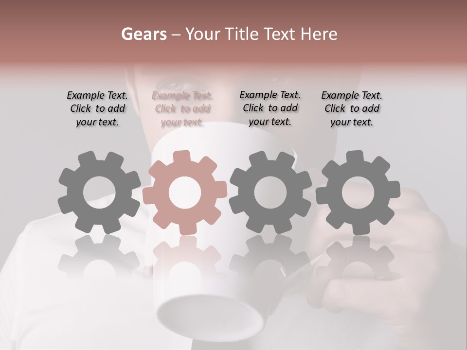 Looking Mug Elegance PowerPoint Template