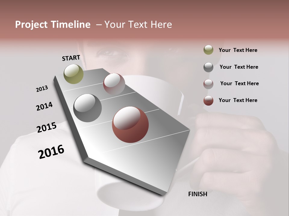 Looking Mug Elegance PowerPoint Template