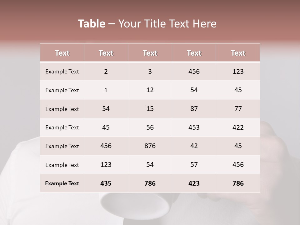 Looking Mug Elegance PowerPoint Template