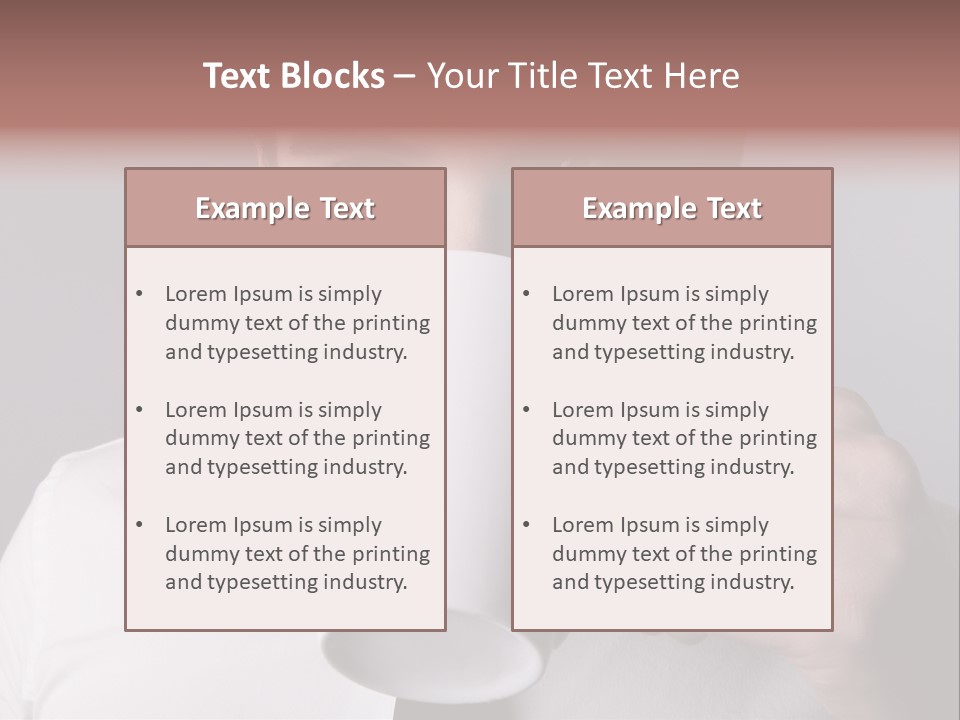 Looking Mug Elegance PowerPoint Template