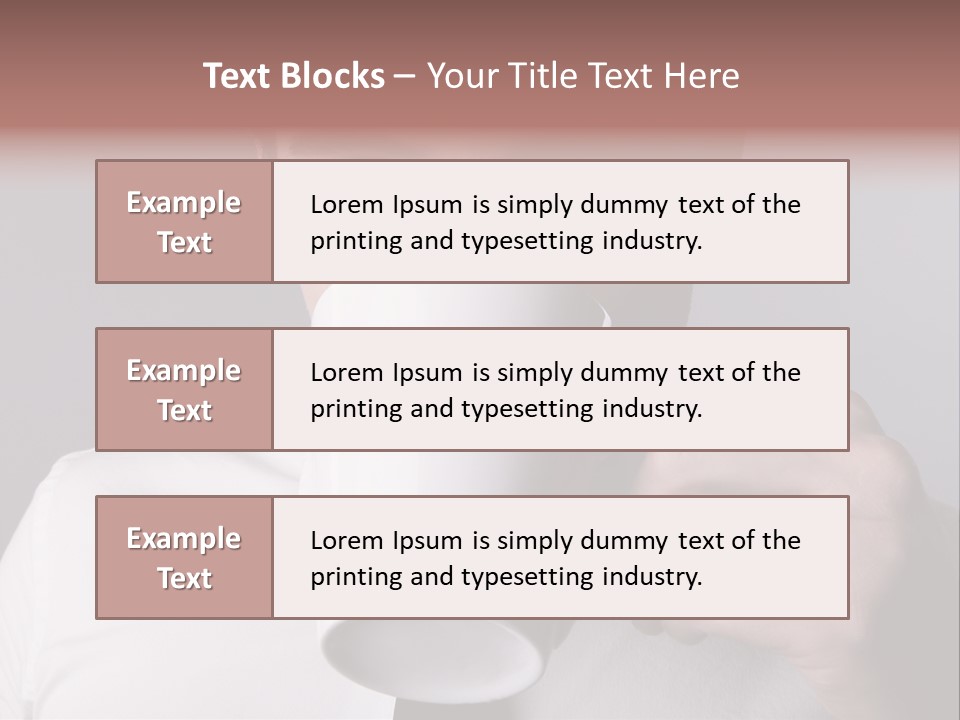Looking Mug Elegance PowerPoint Template