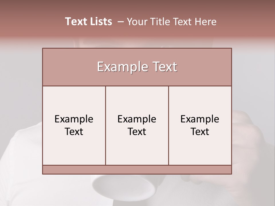 Looking Mug Elegance PowerPoint Template