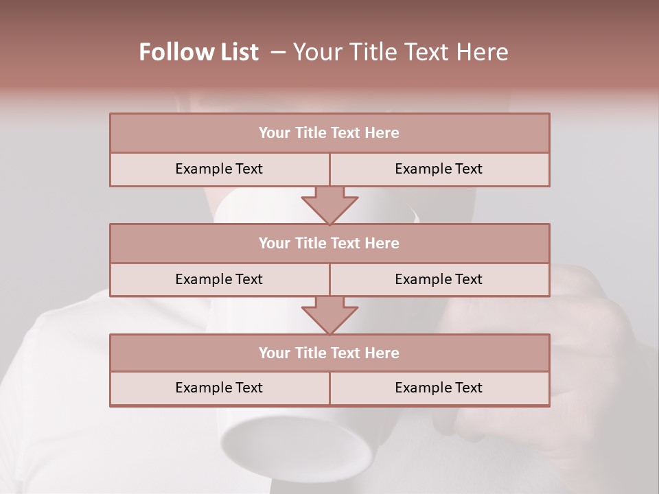Looking Mug Elegance PowerPoint Template