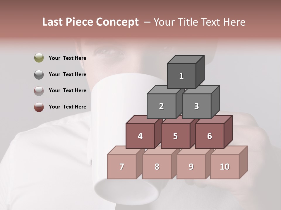 Looking Mug Elegance PowerPoint Template