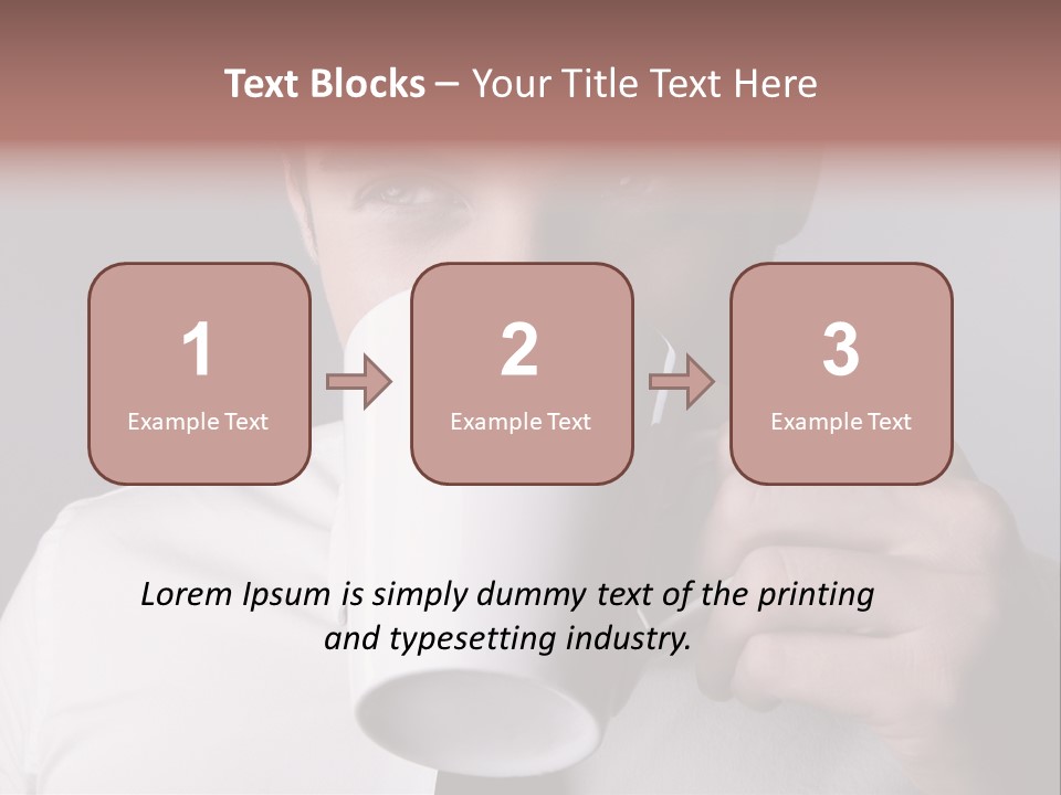 Looking Mug Elegance PowerPoint Template