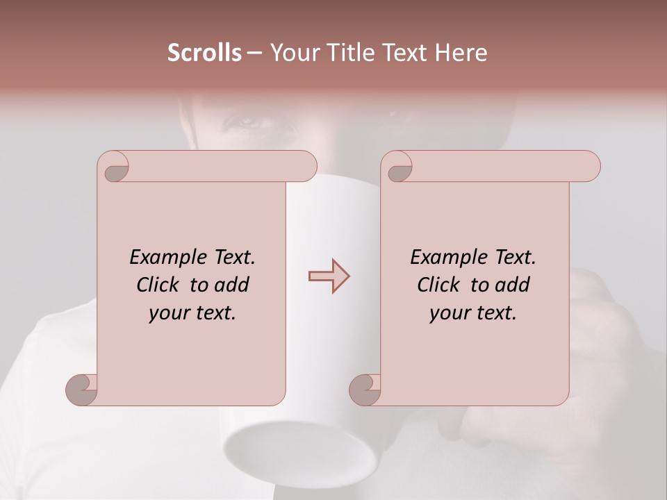 Looking Mug Elegance PowerPoint Template