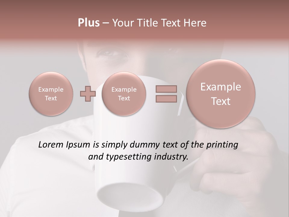 Looking Mug Elegance PowerPoint Template