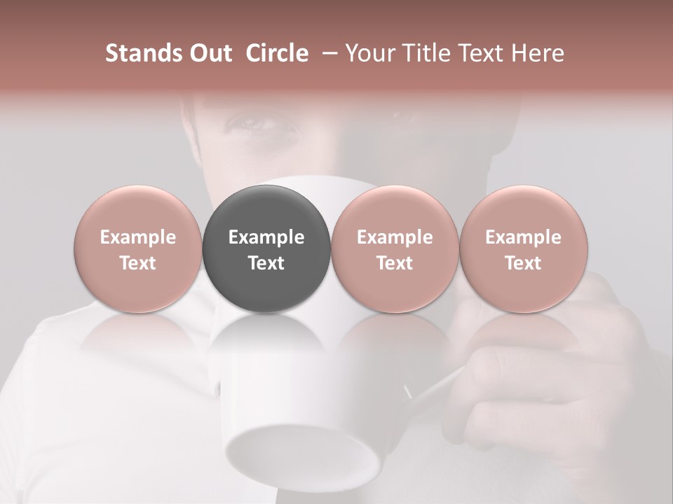 Looking Mug Elegance PowerPoint Template