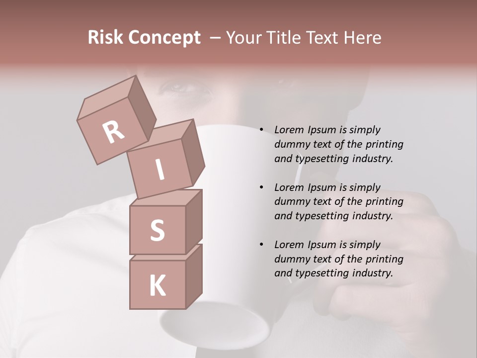 Looking Mug Elegance PowerPoint Template