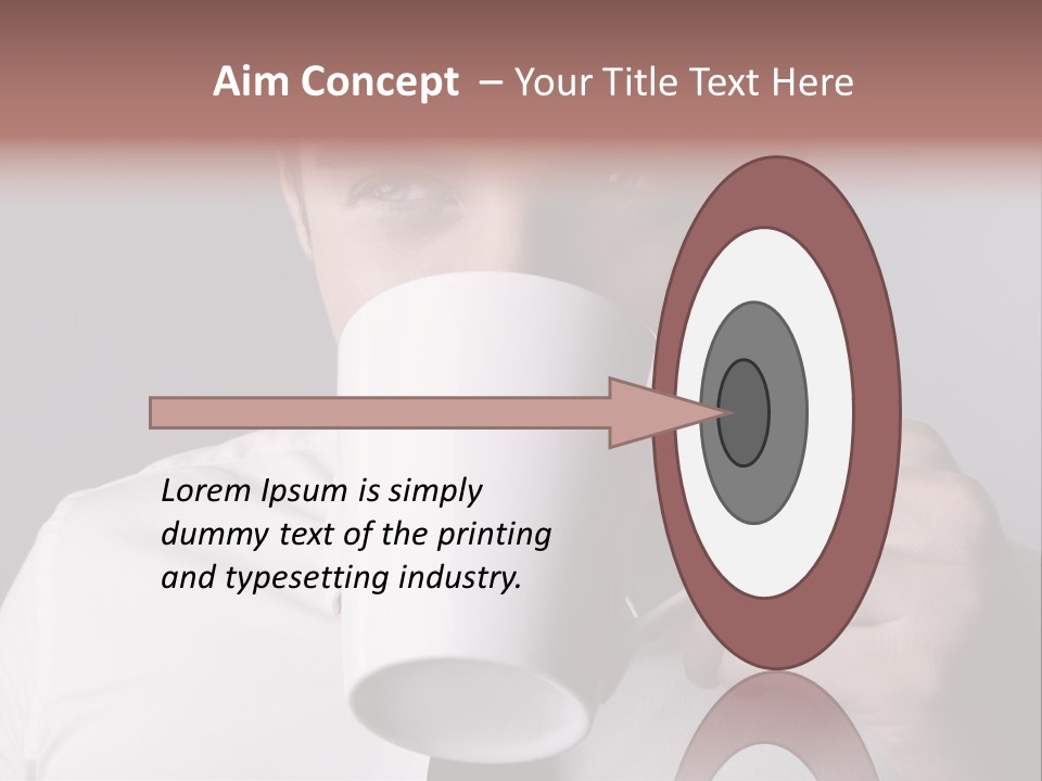 Looking Mug Elegance PowerPoint Template