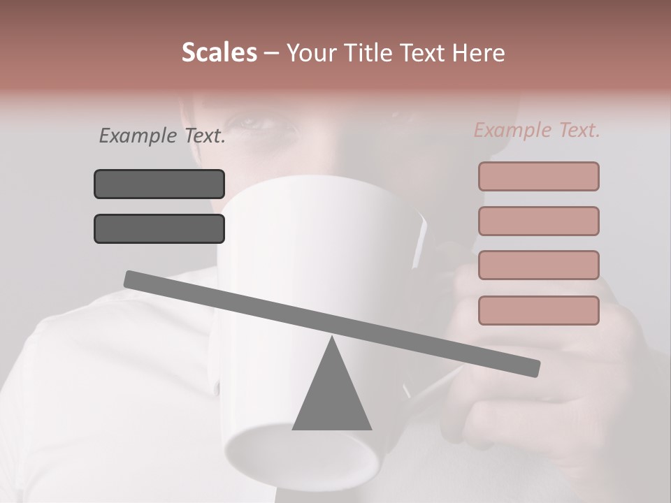 Looking Mug Elegance PowerPoint Template
