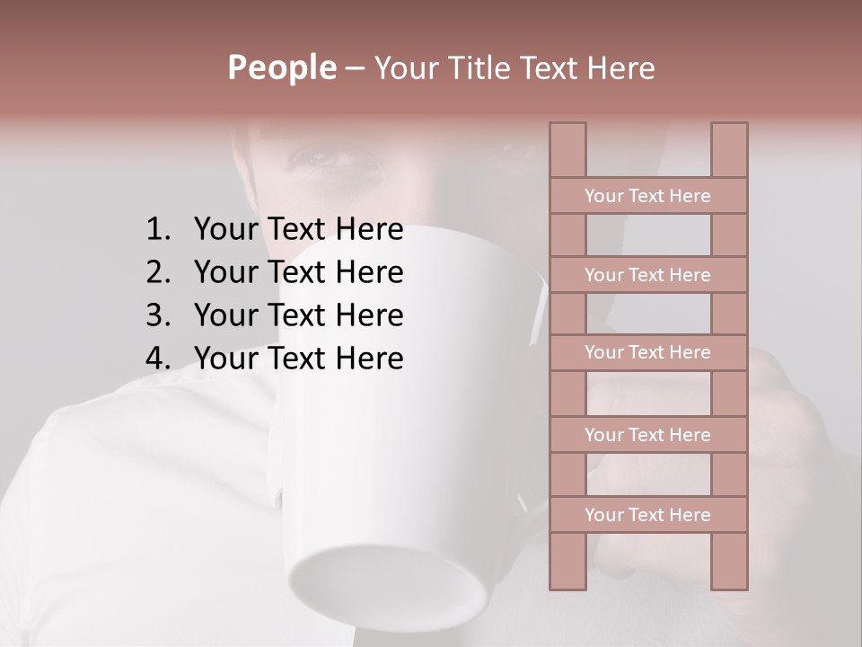 Looking Mug Elegance PowerPoint Template