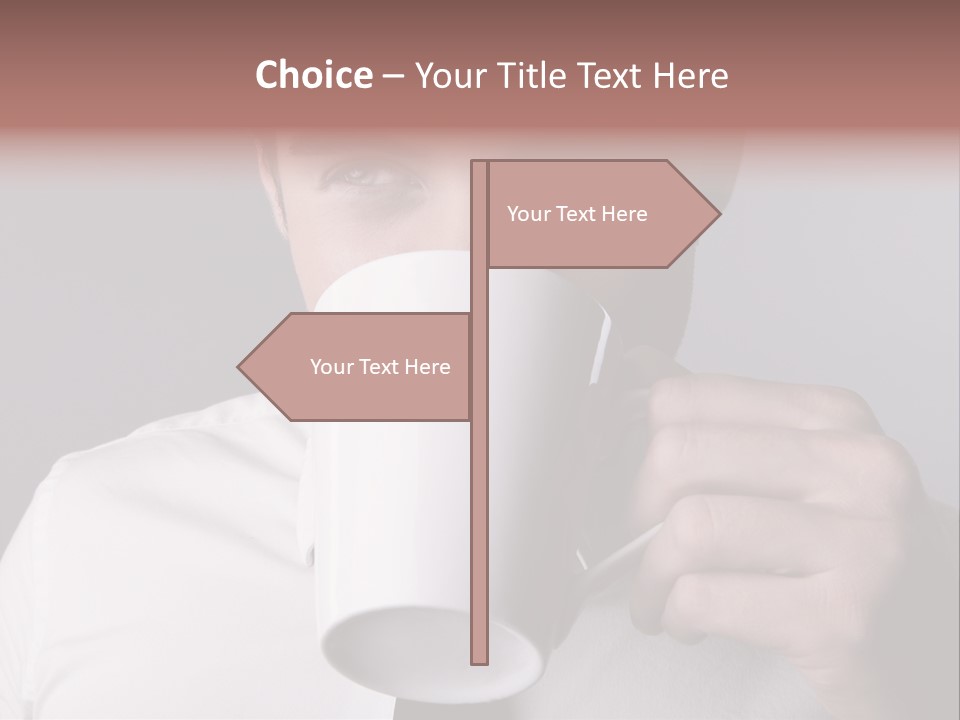 Looking Mug Elegance PowerPoint Template