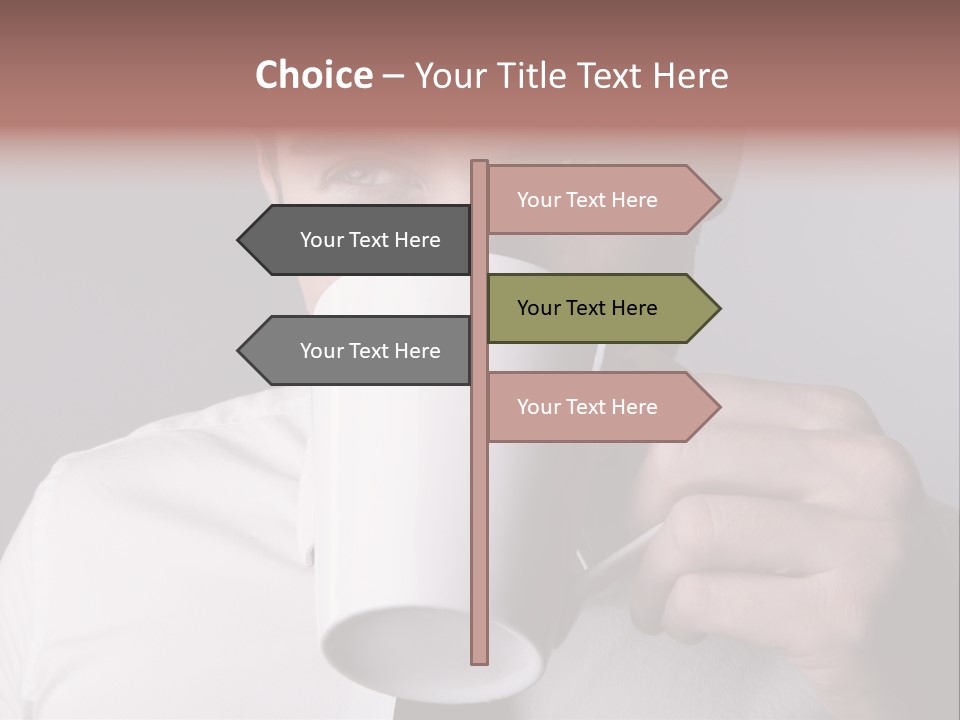 Looking Mug Elegance PowerPoint Template
