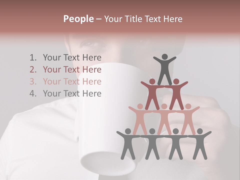 Looking Mug Elegance PowerPoint Template