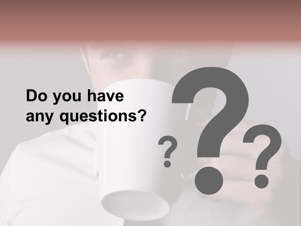 Looking Mug Elegance PowerPoint Template