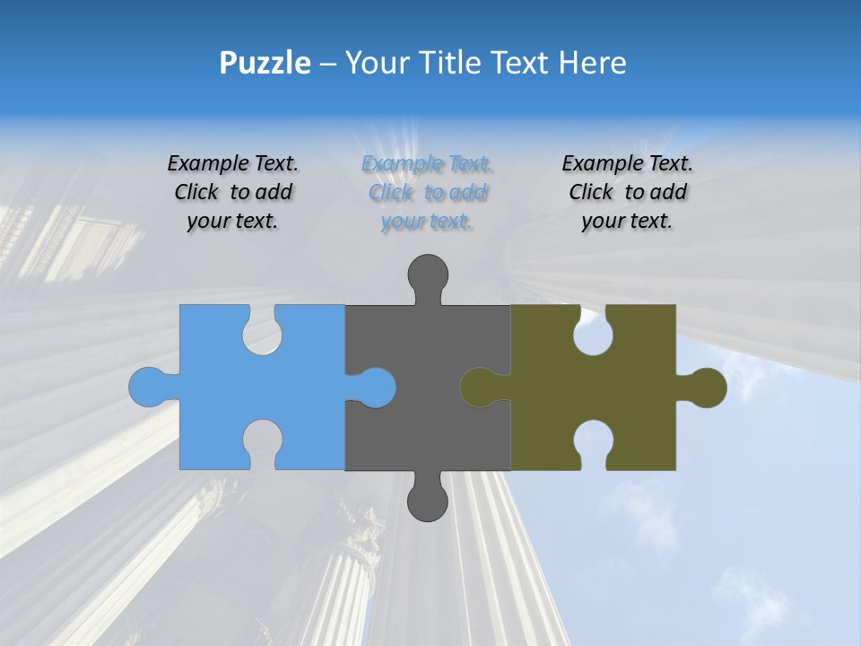 Courthouse Court Landmark PowerPoint Template