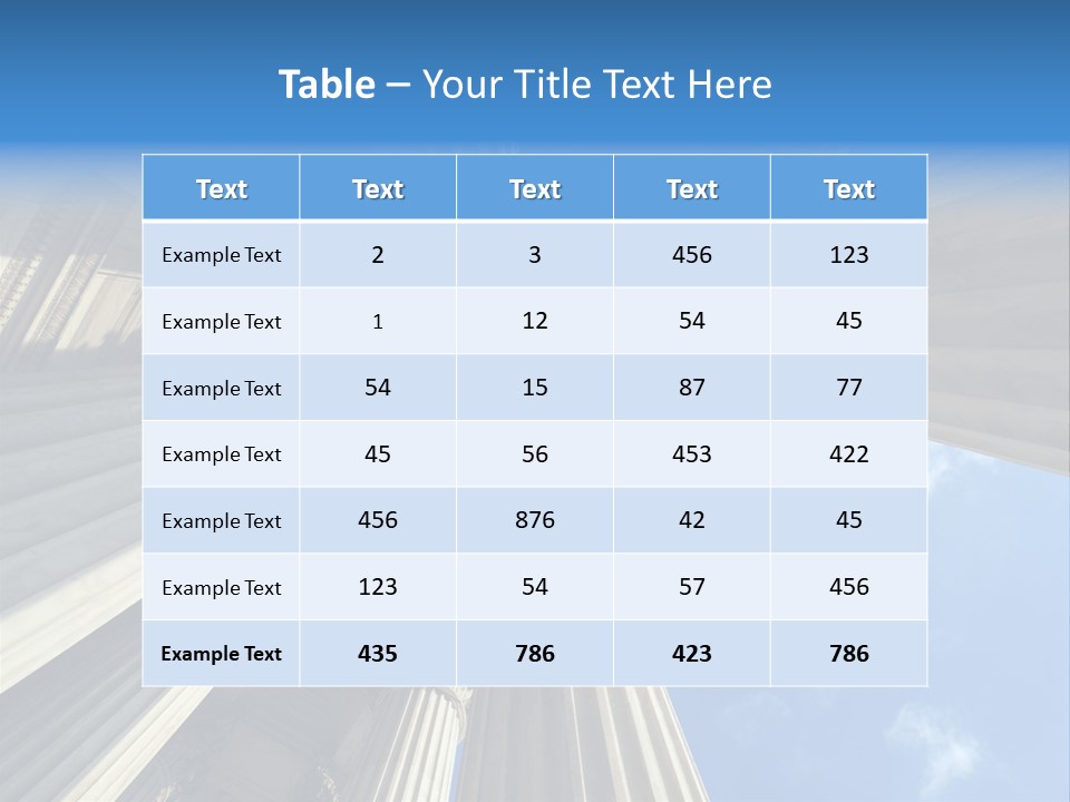 Courthouse Court Landmark PowerPoint Template