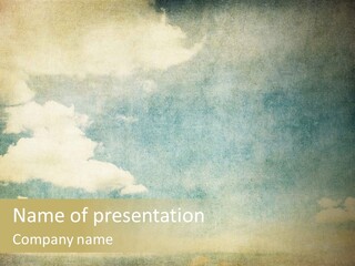 Air Heaven Aged PowerPoint Template