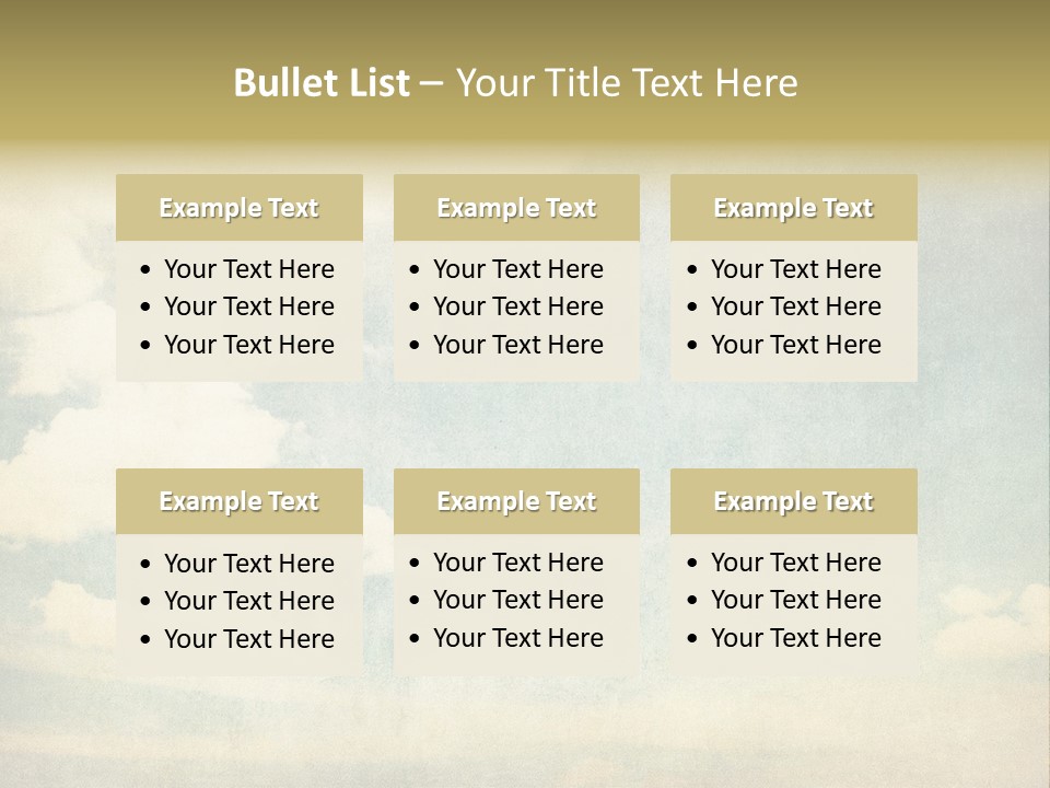 Air Heaven Aged PowerPoint Template