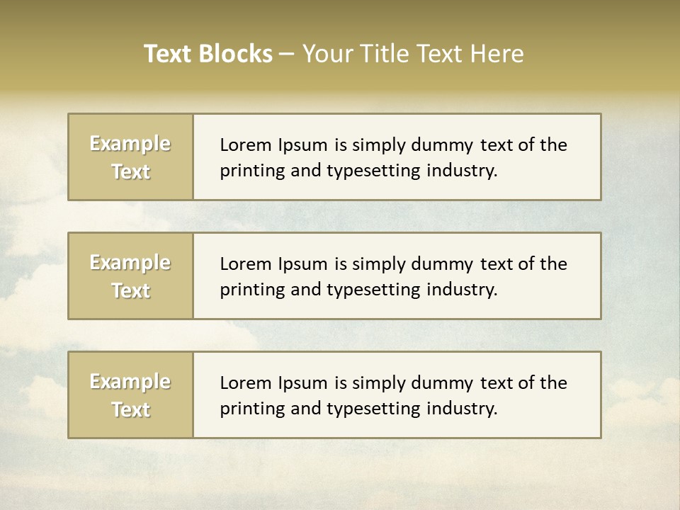 Air Heaven Aged PowerPoint Template