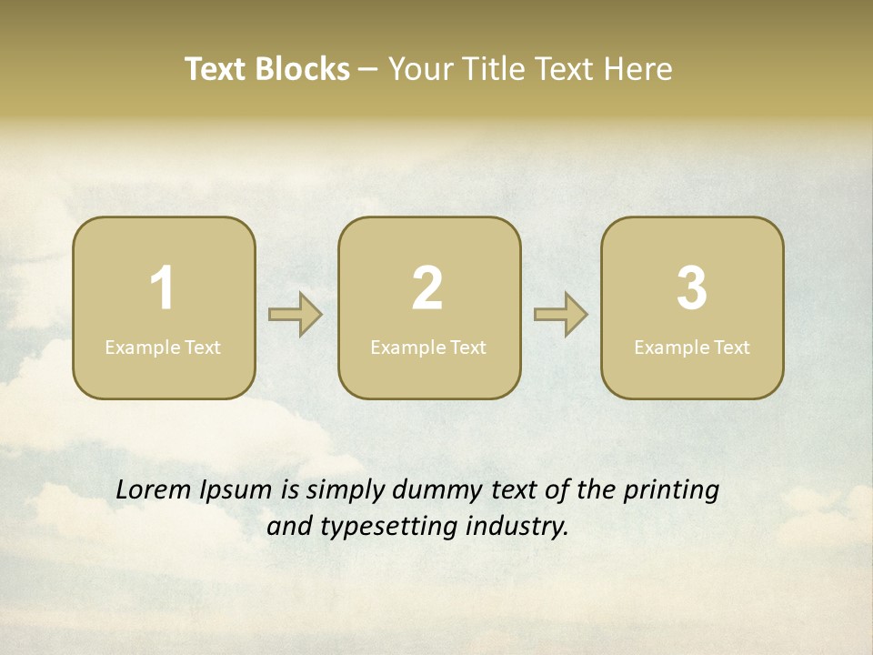 Air Heaven Aged PowerPoint Template