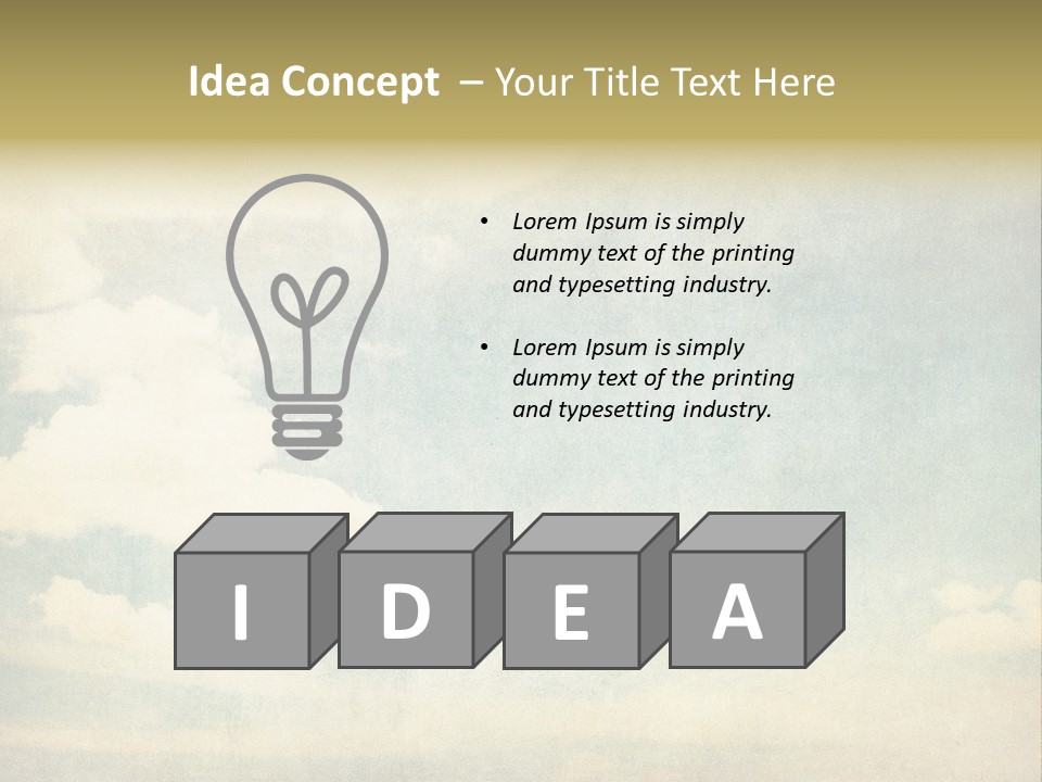 Air Heaven Aged PowerPoint Template