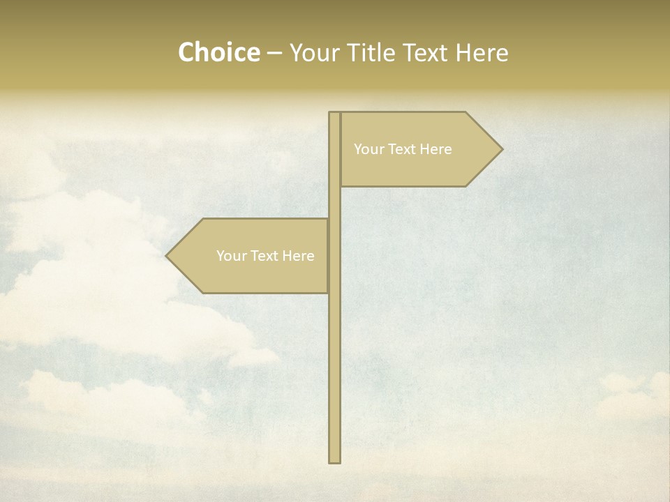 Air Heaven Aged PowerPoint Template