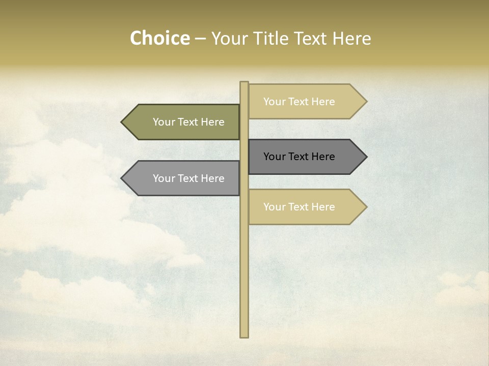 Air Heaven Aged PowerPoint Template