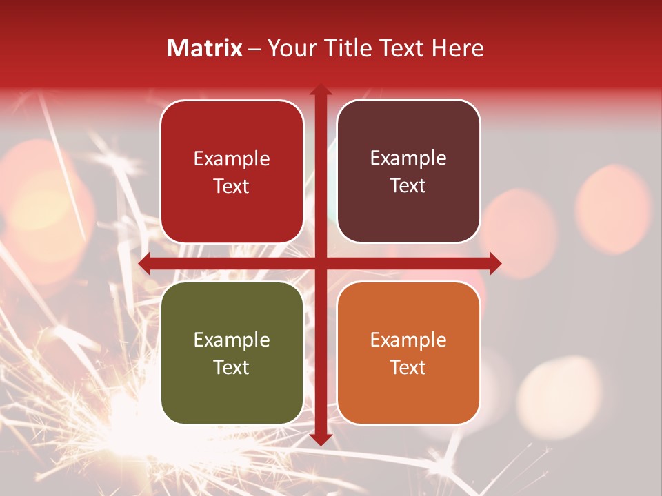 Black Xmas Danger PowerPoint Template