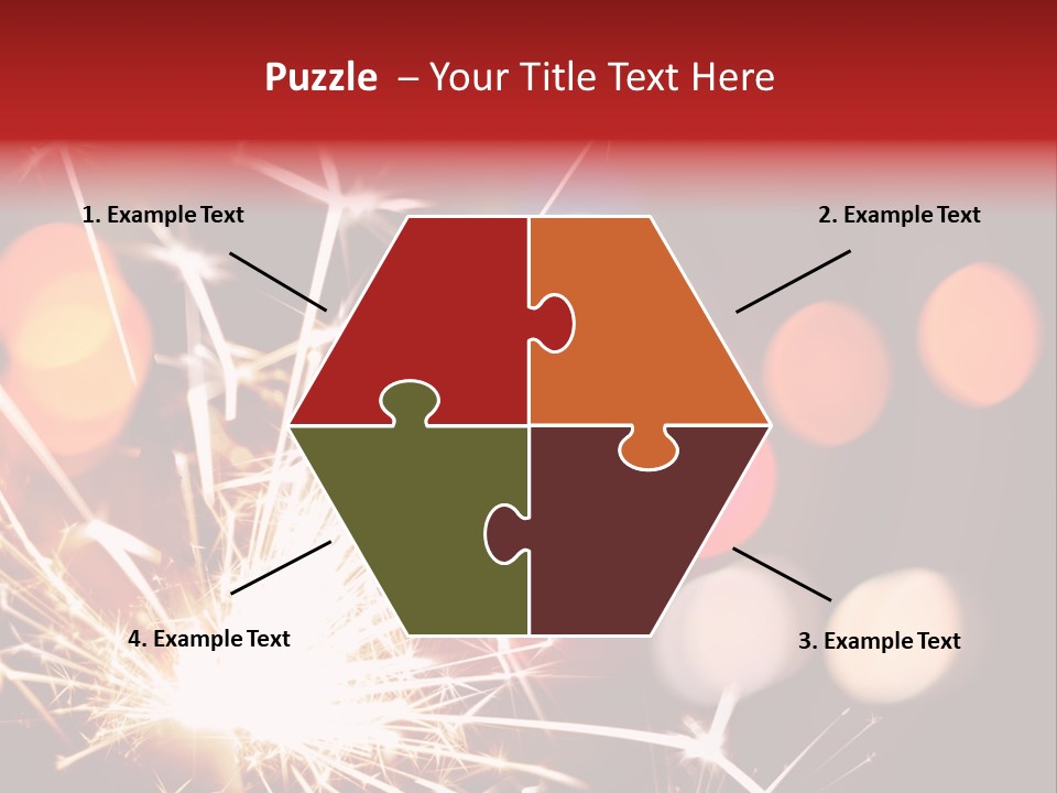 Black Xmas Danger PowerPoint Template