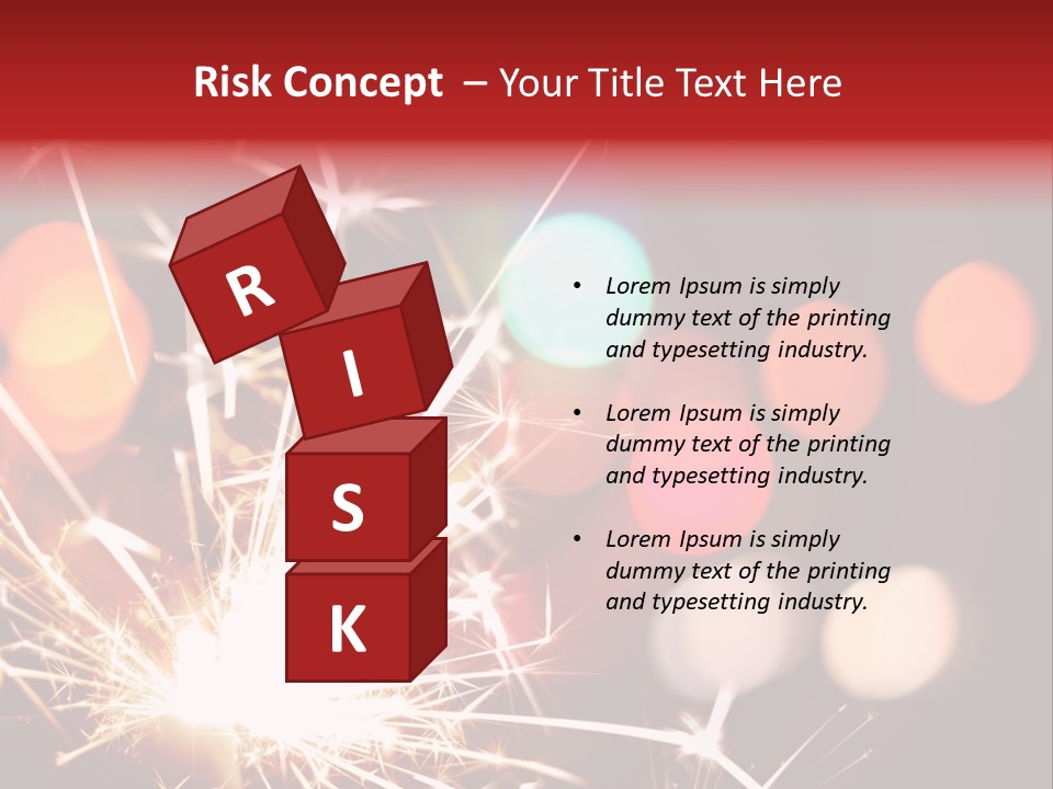 Black Xmas Danger PowerPoint Template