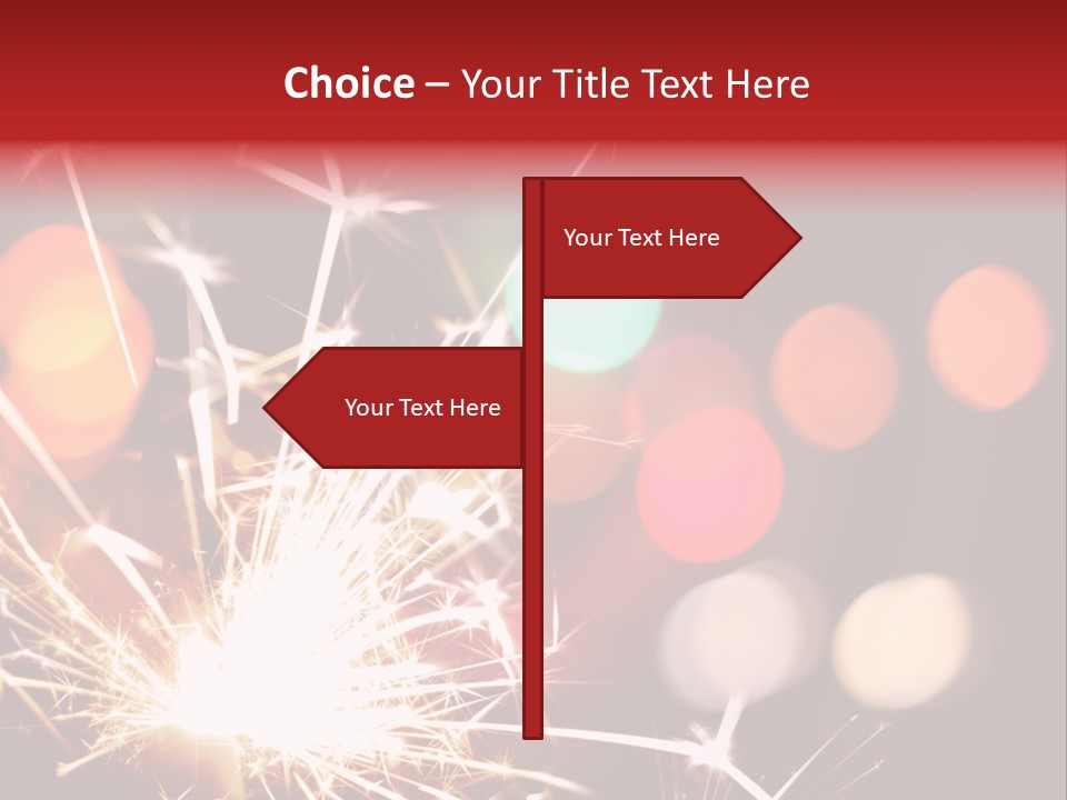 Black Xmas Danger PowerPoint Template