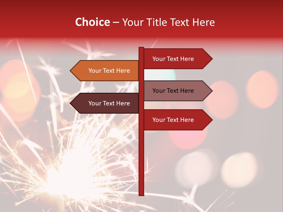 Black Xmas Danger PowerPoint Template