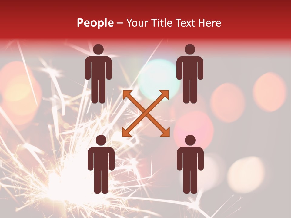 Black Xmas Danger PowerPoint Template