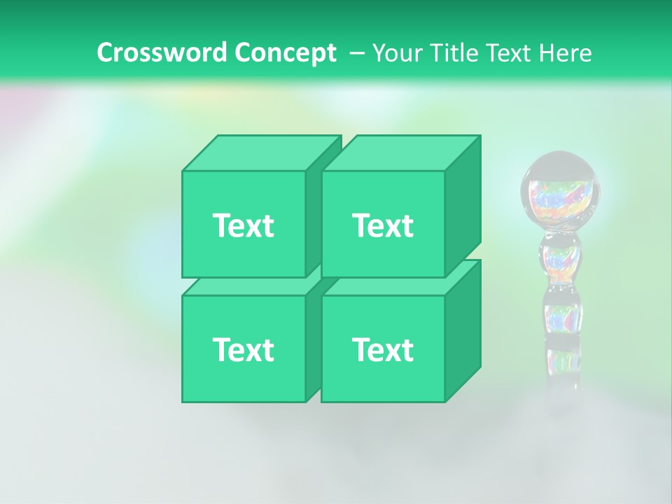 Drip Droplet Sculpture PowerPoint Template