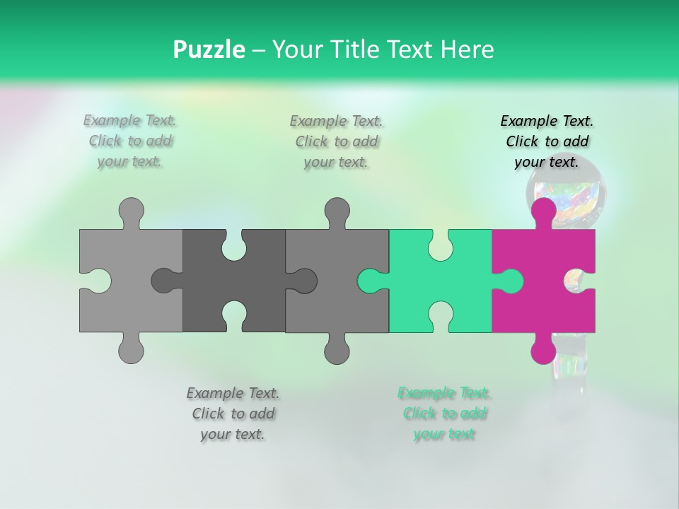 Drip Droplet Sculpture PowerPoint Template