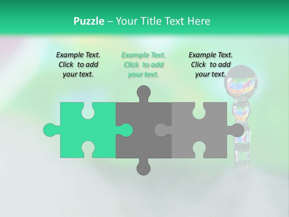 Drip Droplet Sculpture PowerPoint Template