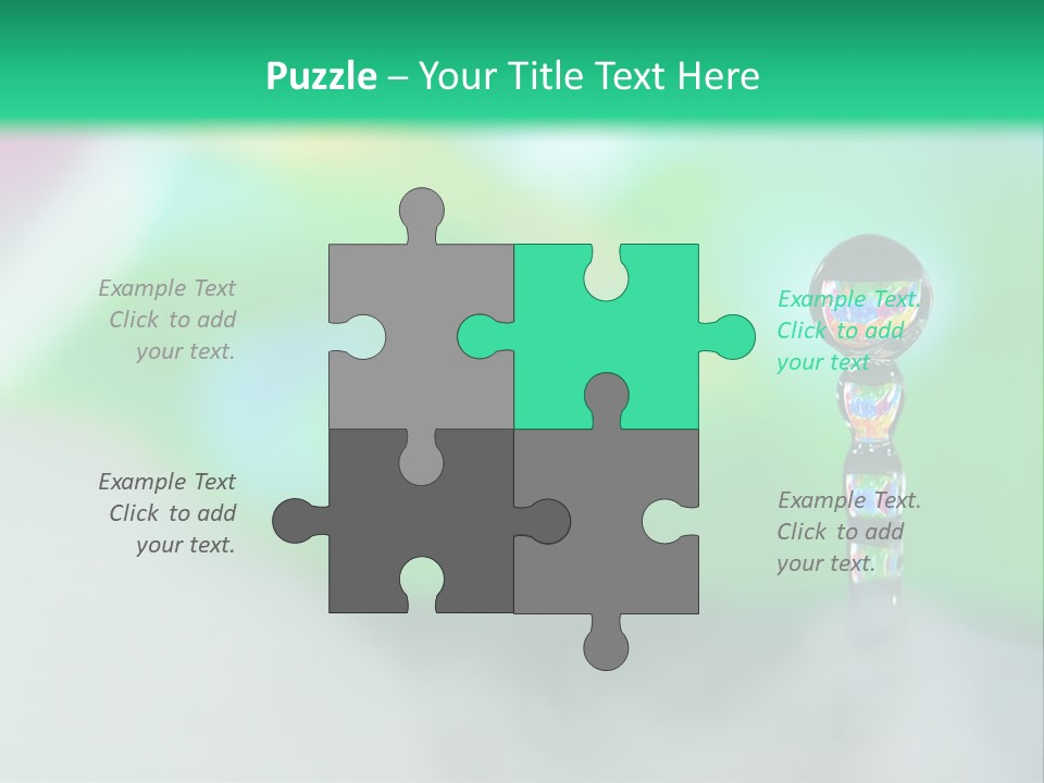 Drip Droplet Sculpture PowerPoint Template