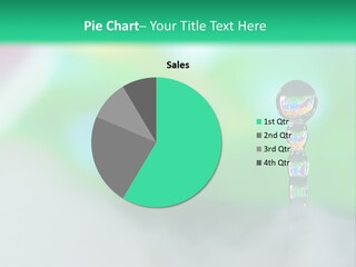 Drip Droplet Sculpture PowerPoint Template