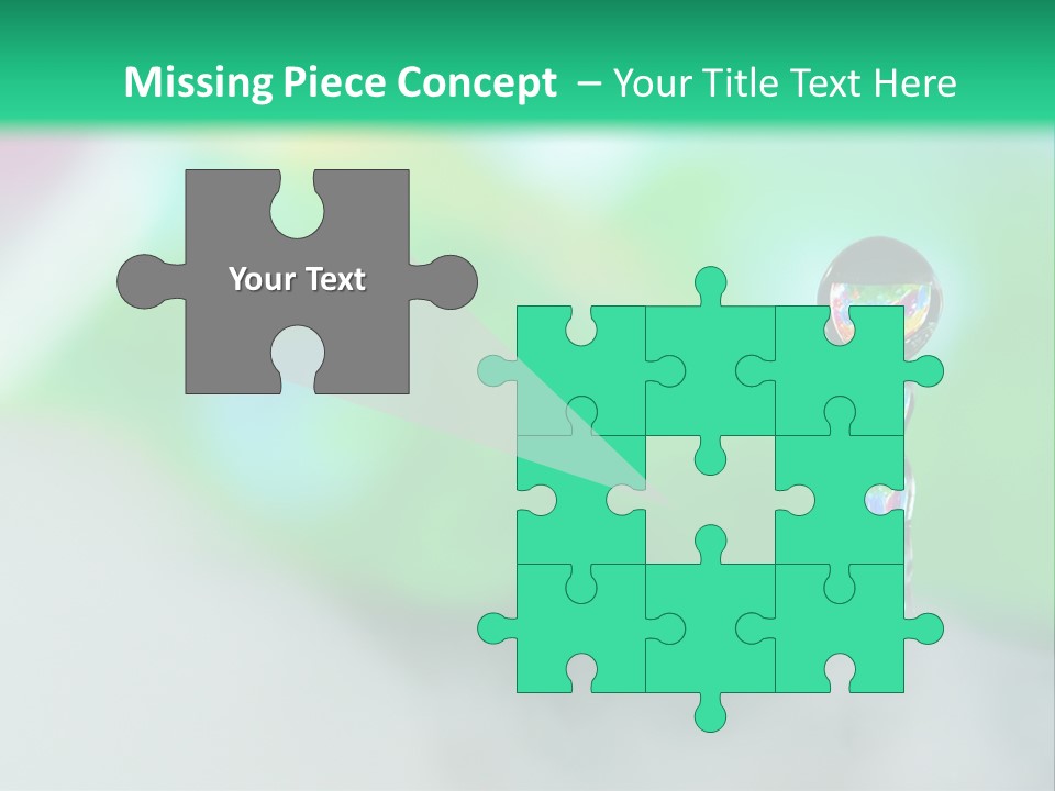 Drip Droplet Sculpture PowerPoint Template