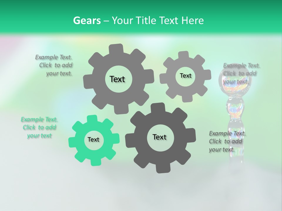 Drip Droplet Sculpture PowerPoint Template