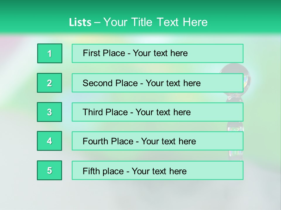 Drip Droplet Sculpture PowerPoint Template