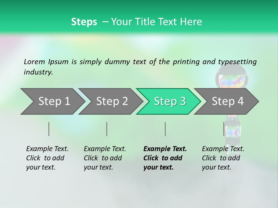 Drip Droplet Sculpture PowerPoint Template