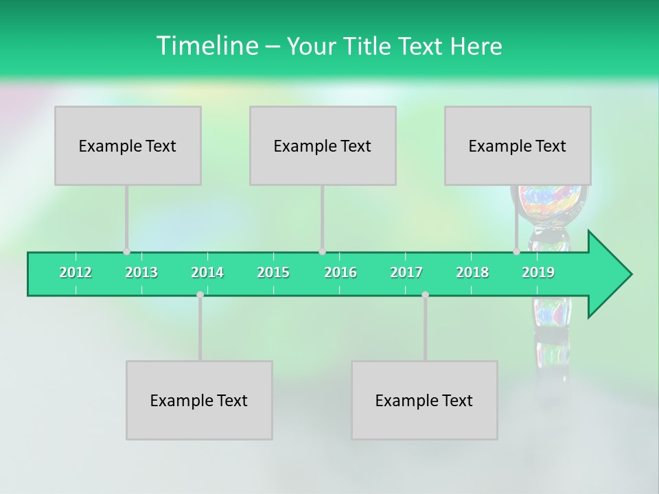 Drip Droplet Sculpture PowerPoint Template