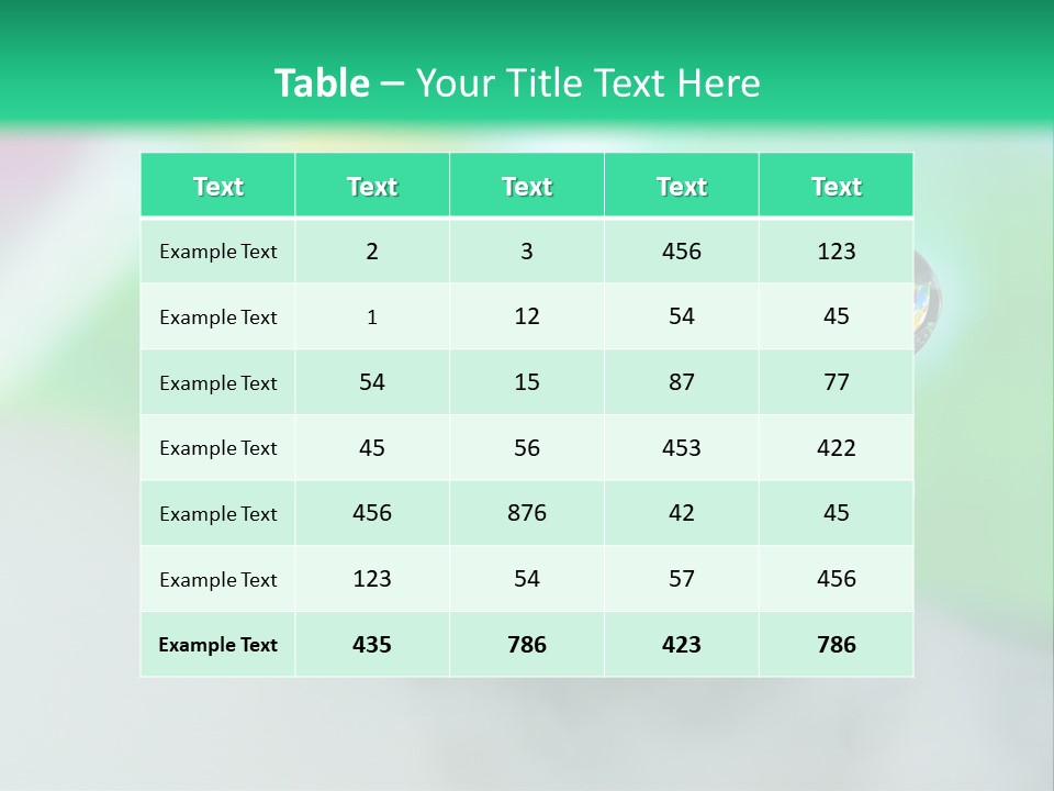 Drip Droplet Sculpture PowerPoint Template