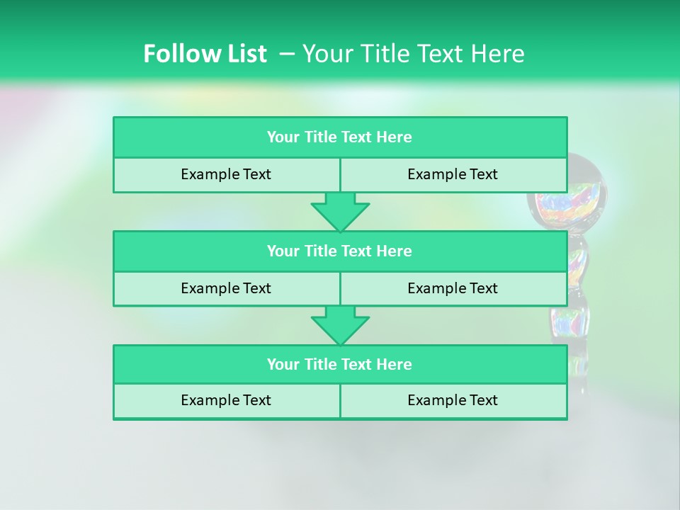 Drip Droplet Sculpture PowerPoint Template