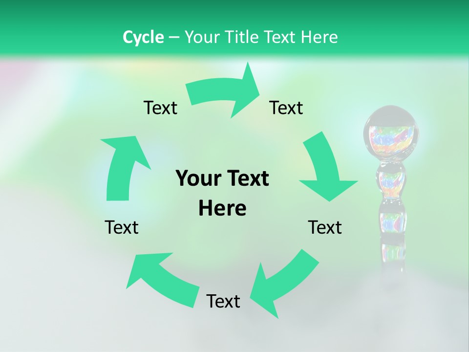 Drip Droplet Sculpture PowerPoint Template