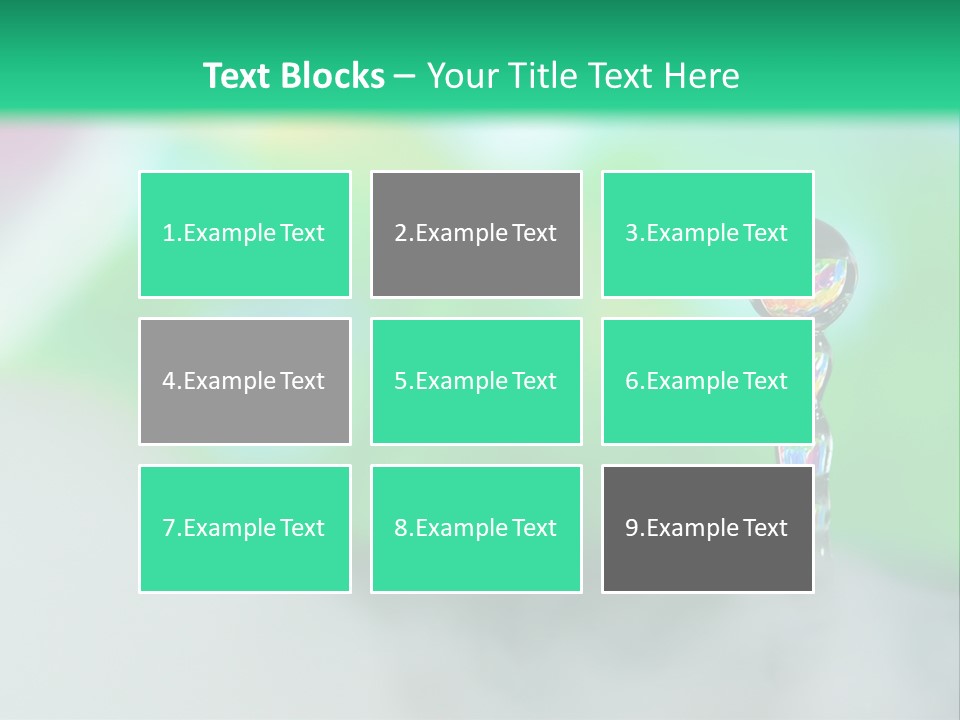 Drip Droplet Sculpture PowerPoint Template