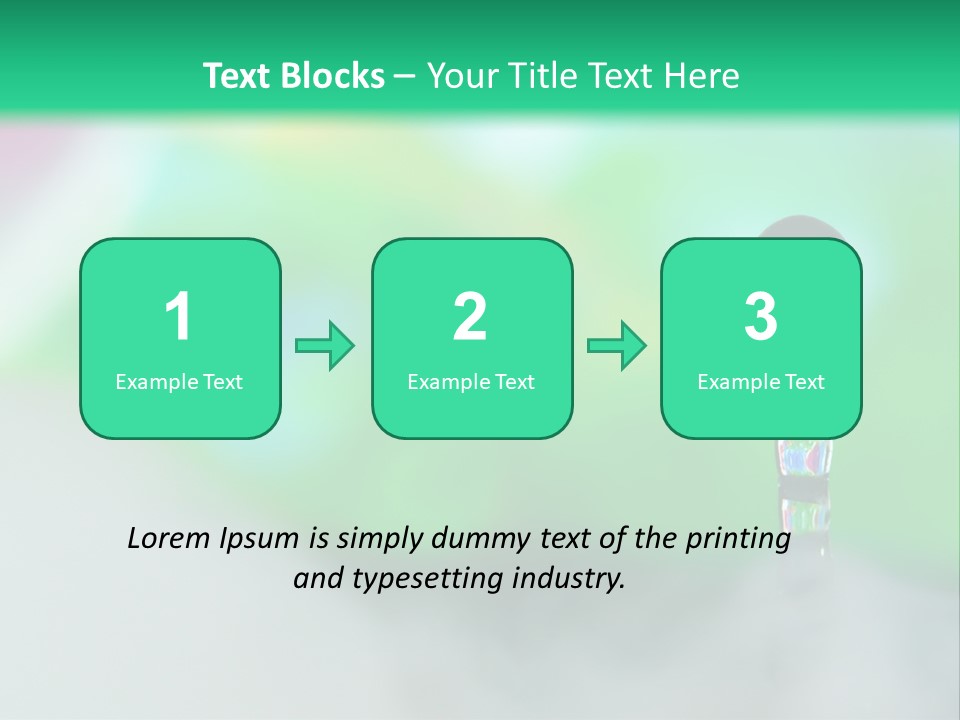 Drip Droplet Sculpture PowerPoint Template
